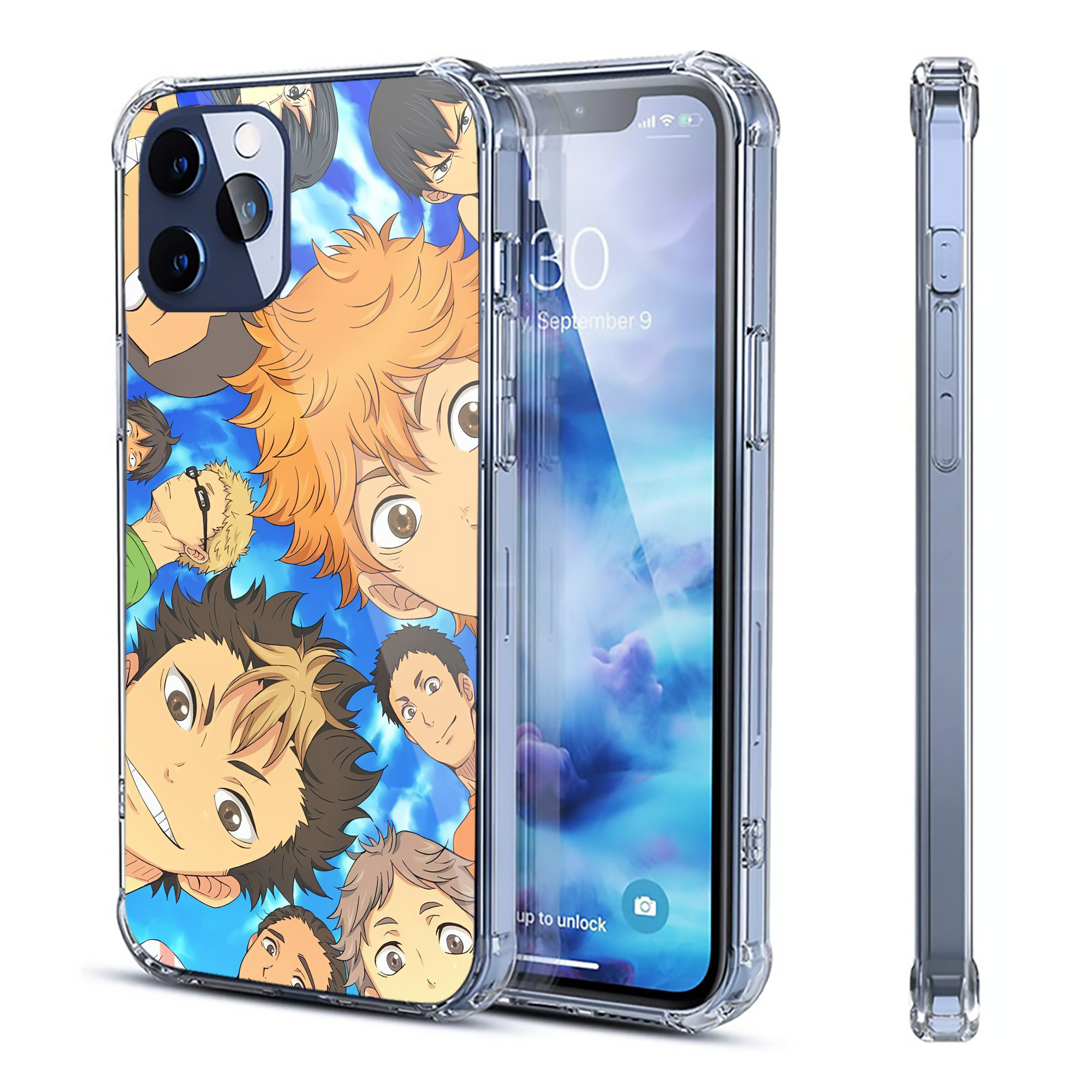 （画像用） ハイキュー!! Haikyu!! 【iPhone 12シリーズ対応】透明スマホケース（クリアソフトケース）